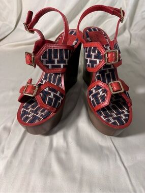 Tory Burch Platform Wedge Sandals